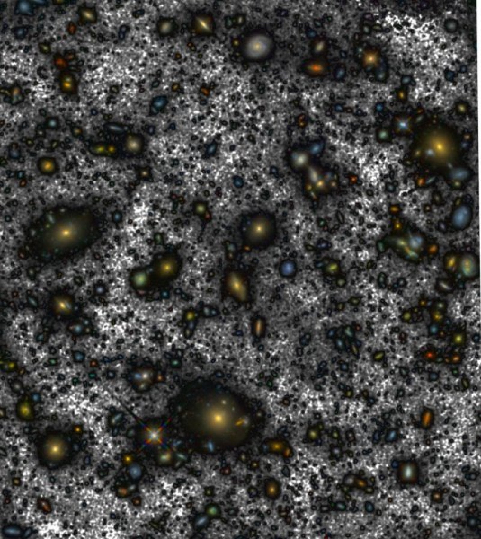 La llum recuperada pels científics de l'IAC permet veure amb més claredat el Camp Ultra-Profund del Hubble