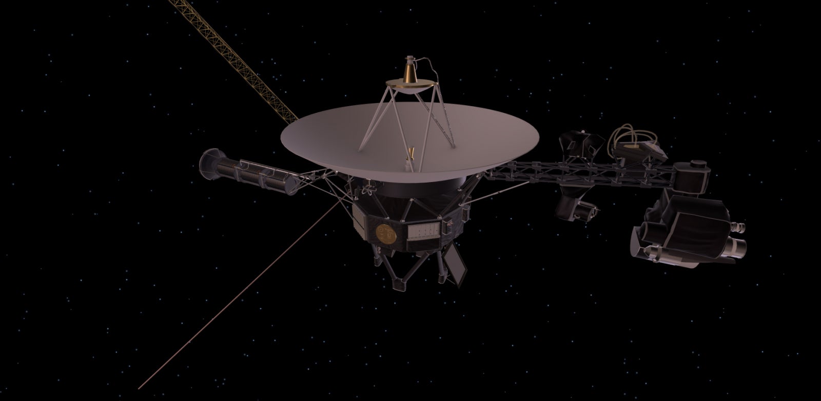 Reproducció artística de l'aspecte de les sondes Voyager