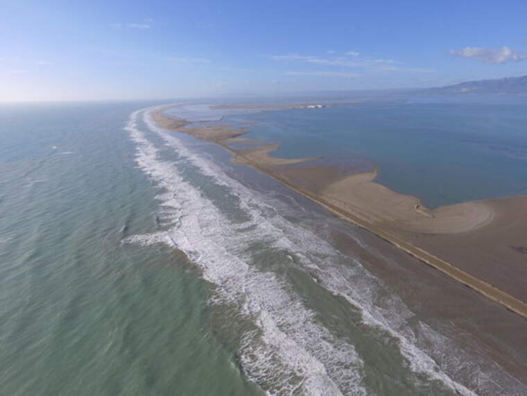 La barra del Trabucador al Delta de l'Ebre un any després del temporal Glòria | ACN