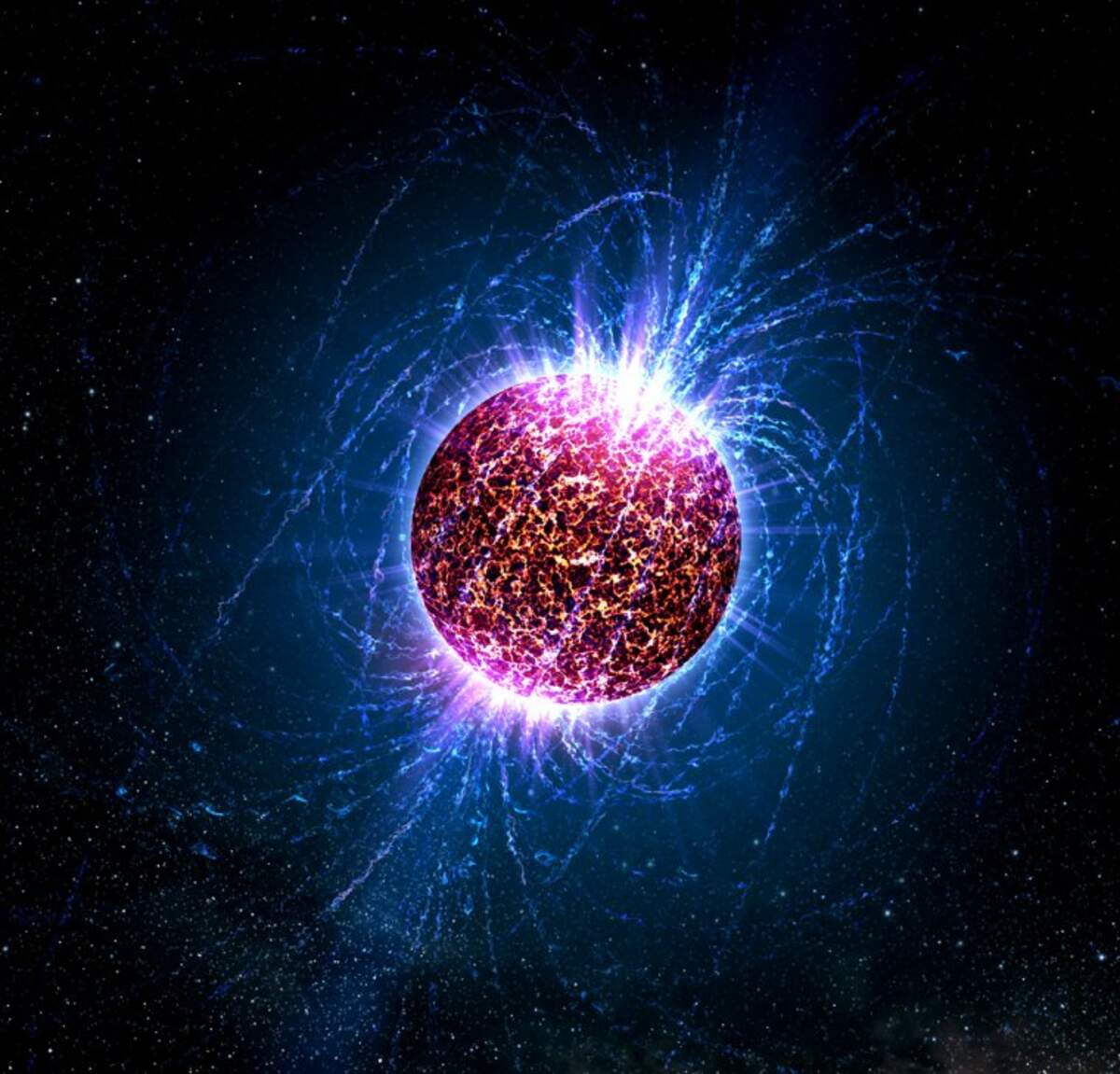 Recreació artística d'una estrella de neutrons | PENN STATE UNIVERSITY / NASA