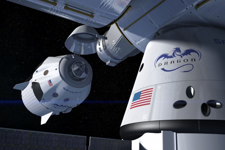 Simulació de la maniobra d'acoblament de la càpsula Crew Dragon a l'Estació Espacial Internacional | SpaceX