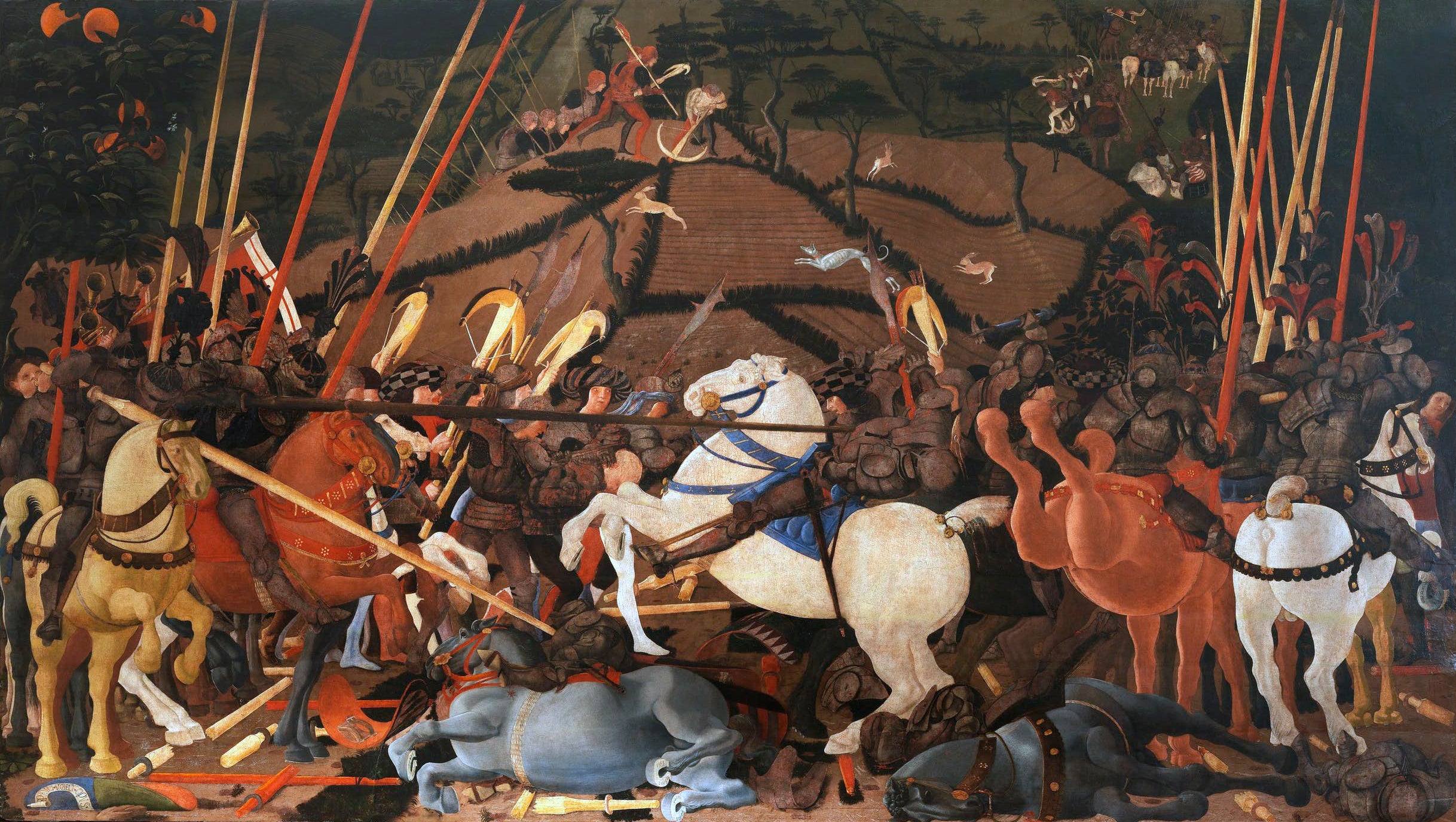 La batalla de San Romano, de Paolo Ucello (s.XV) | Wikimedia Commons