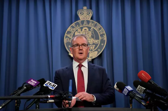 El fiscal general de Nova Gal·les del Sud, Michael Daley, durant una compareixença de premsa sobre el cas | Europa Press