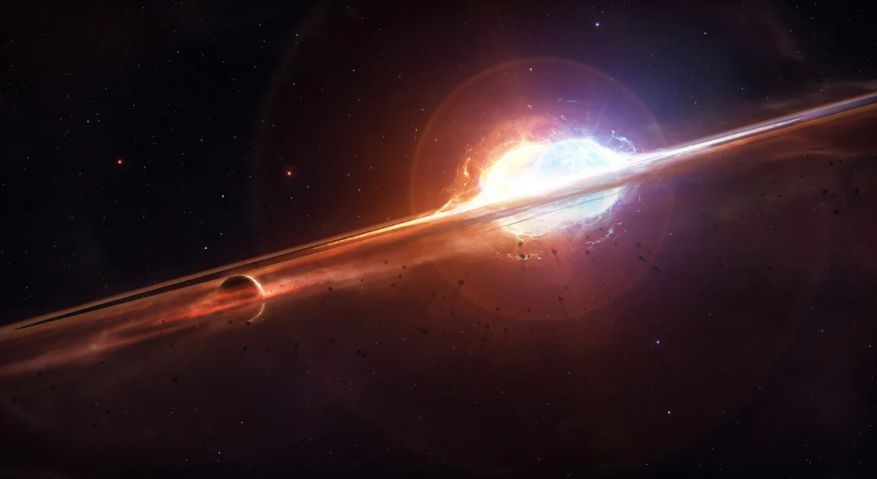 El planeta podria haver orbitat dues estrelles que van acabar fusionant-se, però només és una teoria | Adam Makarenko / W.M. Keck Observatory