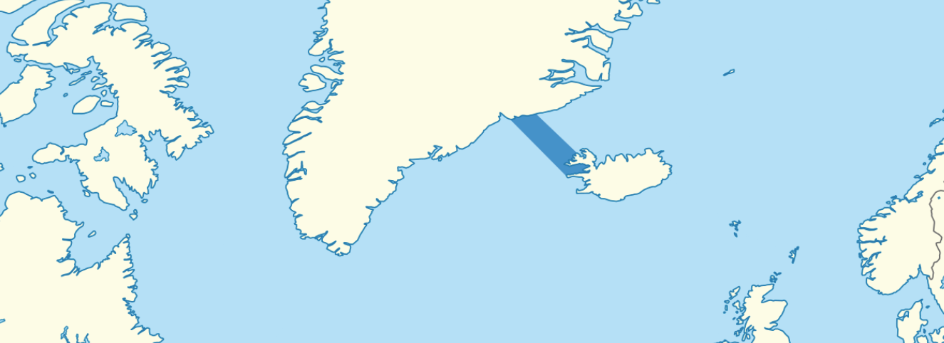 L'estret de Dinamarca té la cascada més gran del món, que es troba sota l'aigua