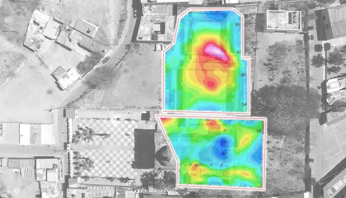 Els investigadors han detectat diverses cavitats sota l'església catòlica de Mitla, construïda per purificar la zona | Proyecto ARX