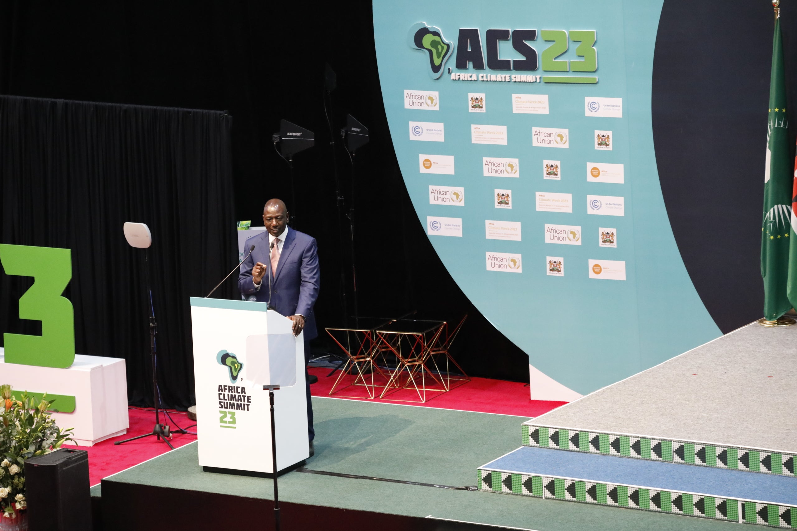 El president de Kenya, William Ruto, durant la Cimera Climàtica Africana | Europa Press