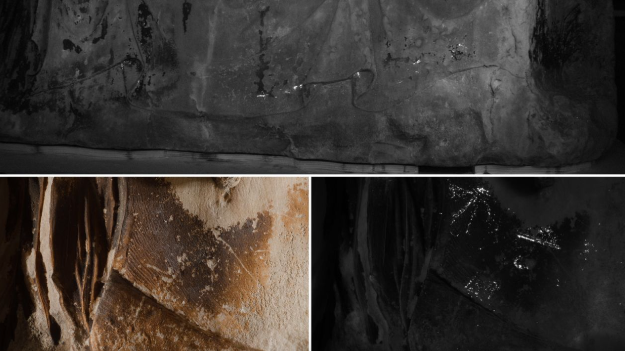 Els investigadors, a ull nu, també han descobert un altre color de què només se sabia l'existència pels textos | Museu Britànic