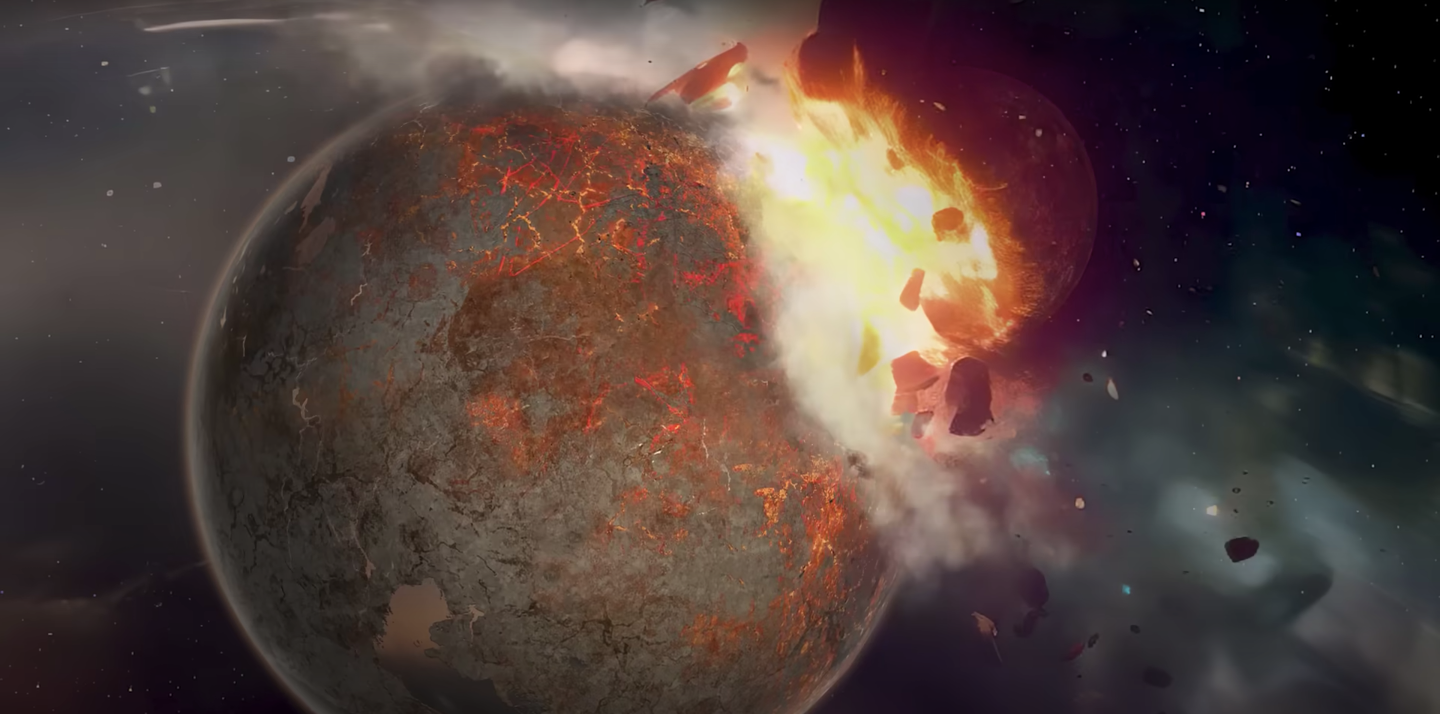 Dues taques estranyes de l'interior de la Terra podrien ser, en realitat, les restes d'un planeta més petit que hi va xocar | Caltech