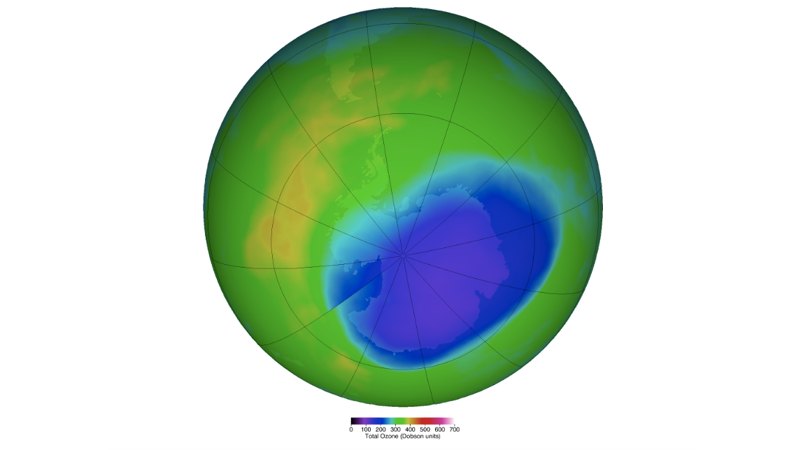 El agujero de la capa de ozono a 20 de noviembre de 2023 | NASA