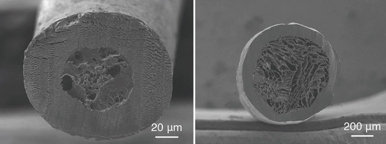 Les fibres estan fetes d'aerogel recobert per protegir-lo i mantenir-ne les propietats | Science