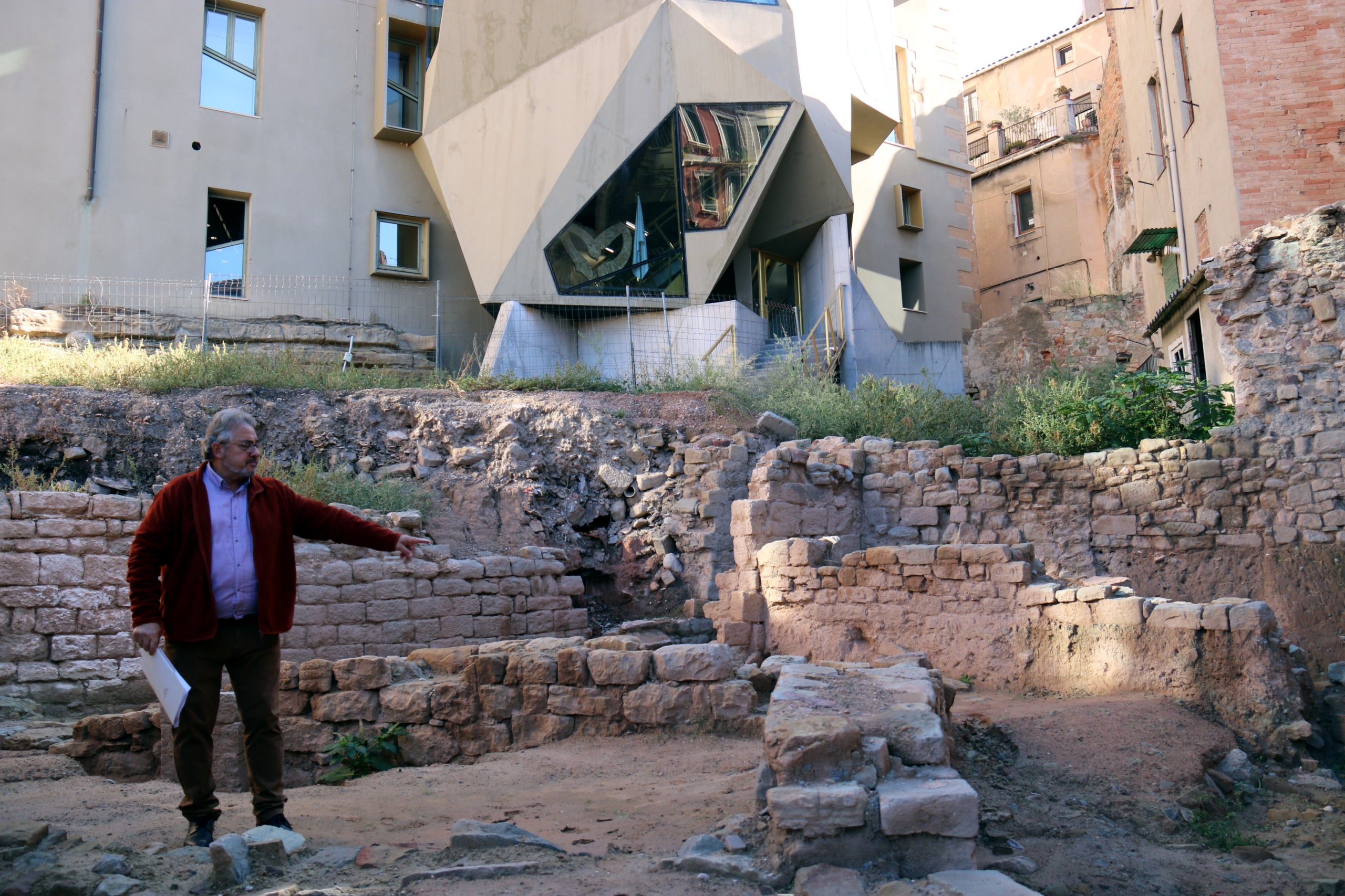 L'arqueòleg responsable de l'excavació a Manresa que ha trobat les restes d'un bany jueu, Eduard Sánchez / ACN