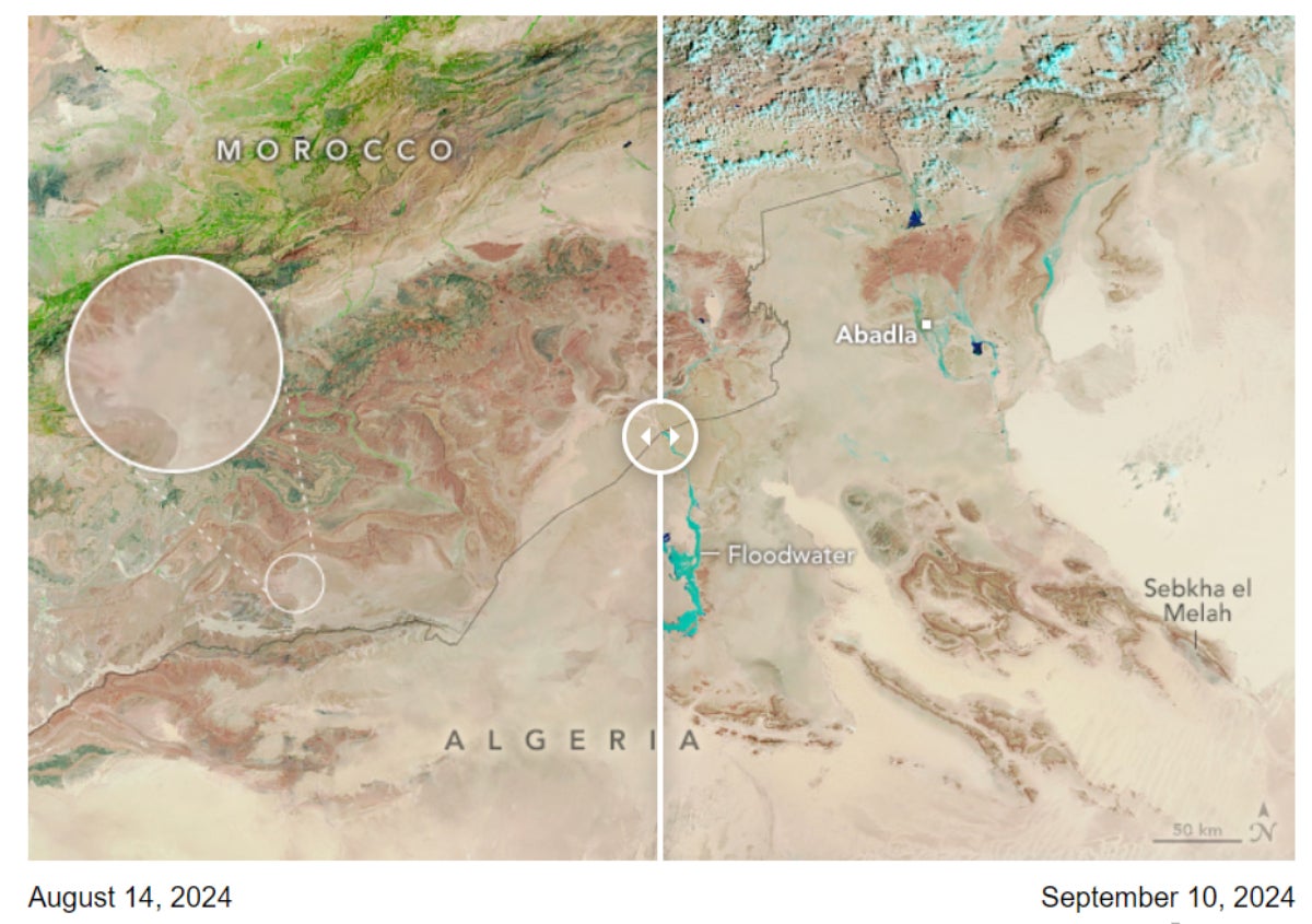L'evolució del Sàhara després d'un cicló | NASA