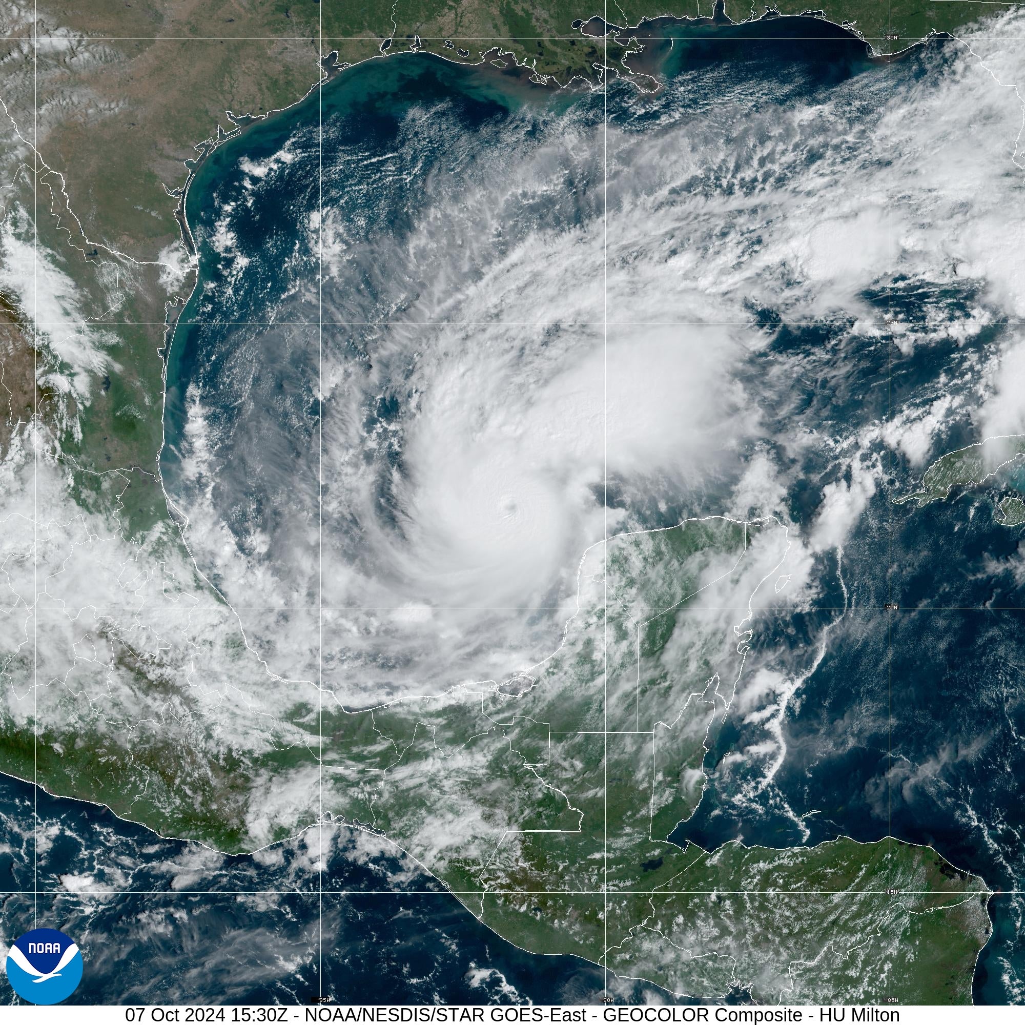 L'huracà Milton ha escalat ràpidament i ha esdevingut en huracà de categoria 5 | National hurricane Center