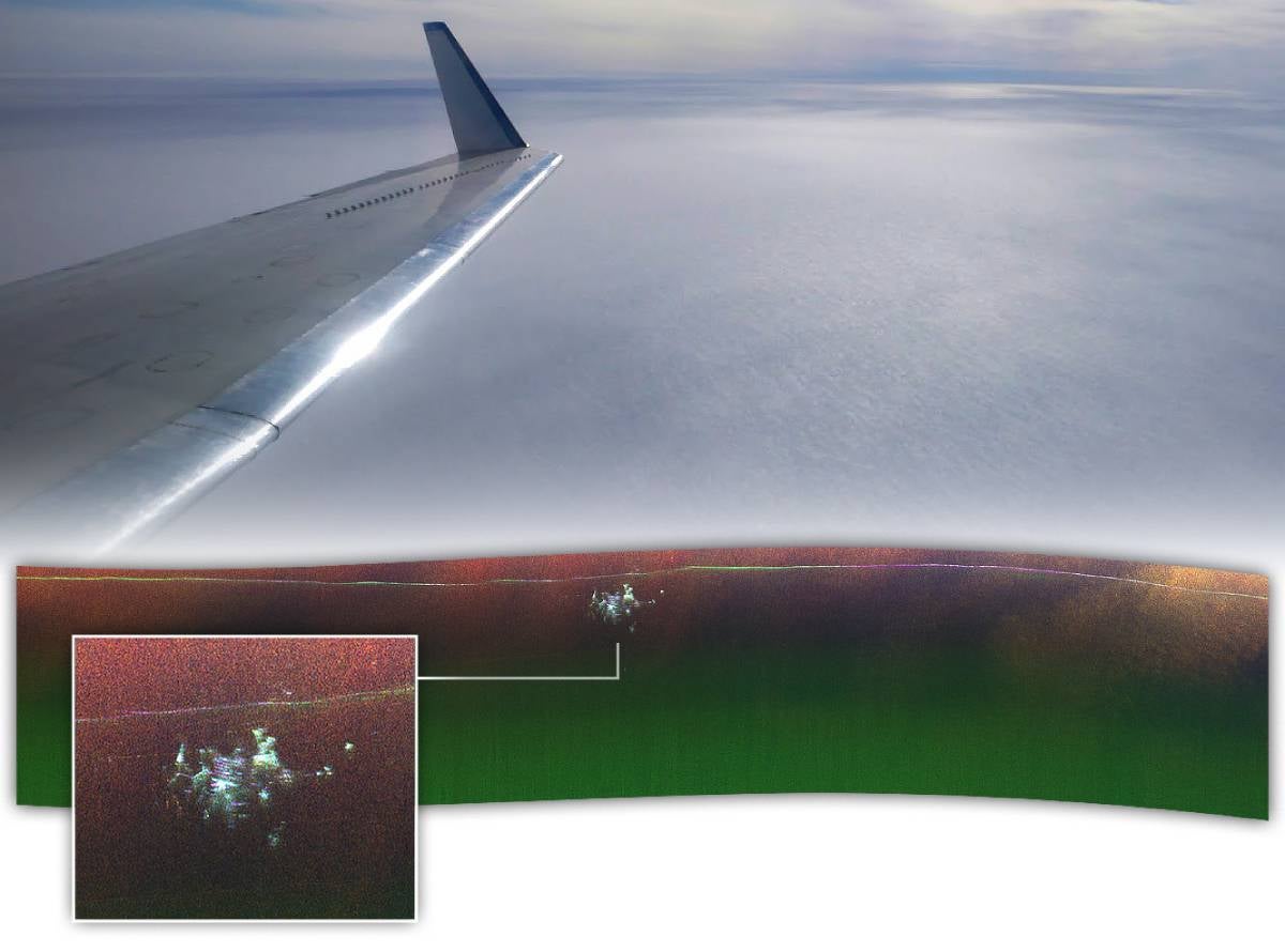 La imatge feta des de l'avió per part dels investigadors de la NASA | NASA