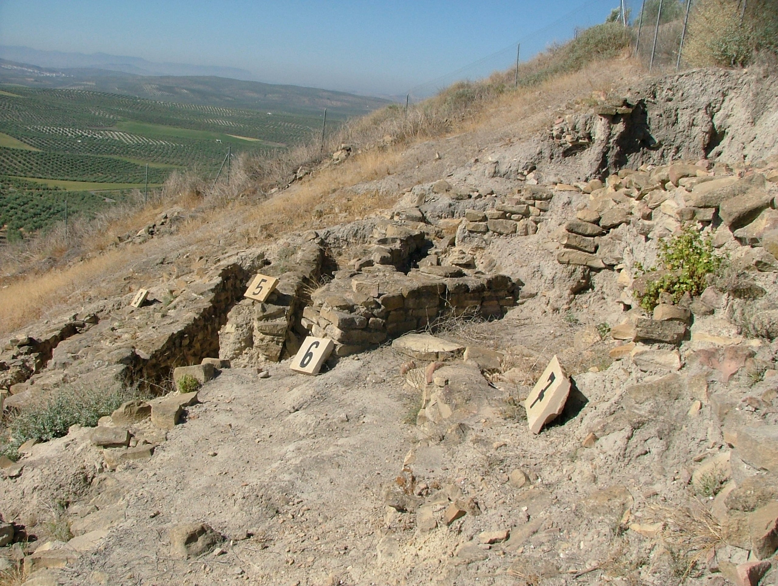 Imagen de uno de los yacimientos de Porcuna, la antigua Obulco | Ayuntamiento de Porcuna