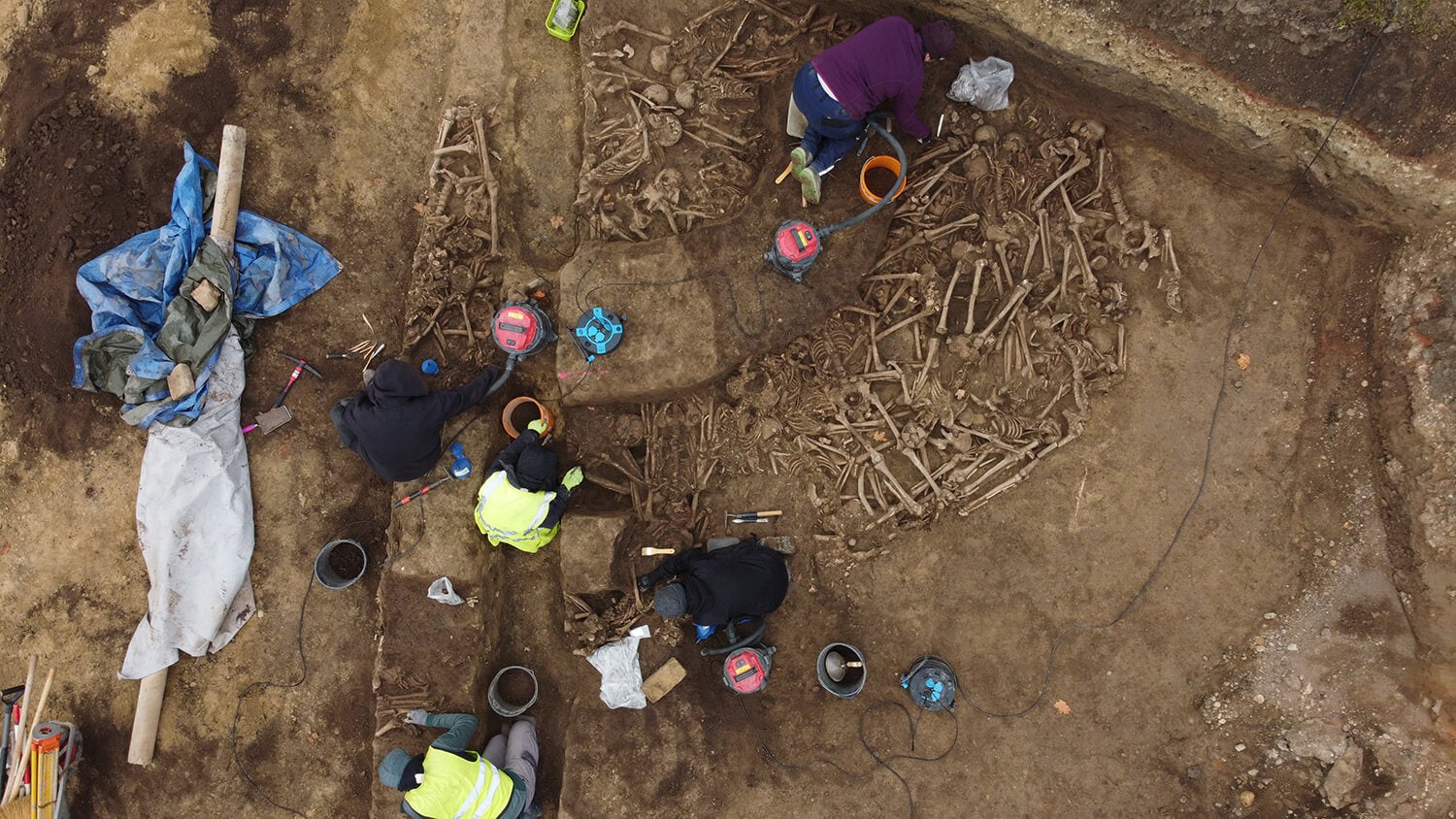 Una imatge aèria de l'excavació | A. Slonek, Novetus (Universitat de Viena)