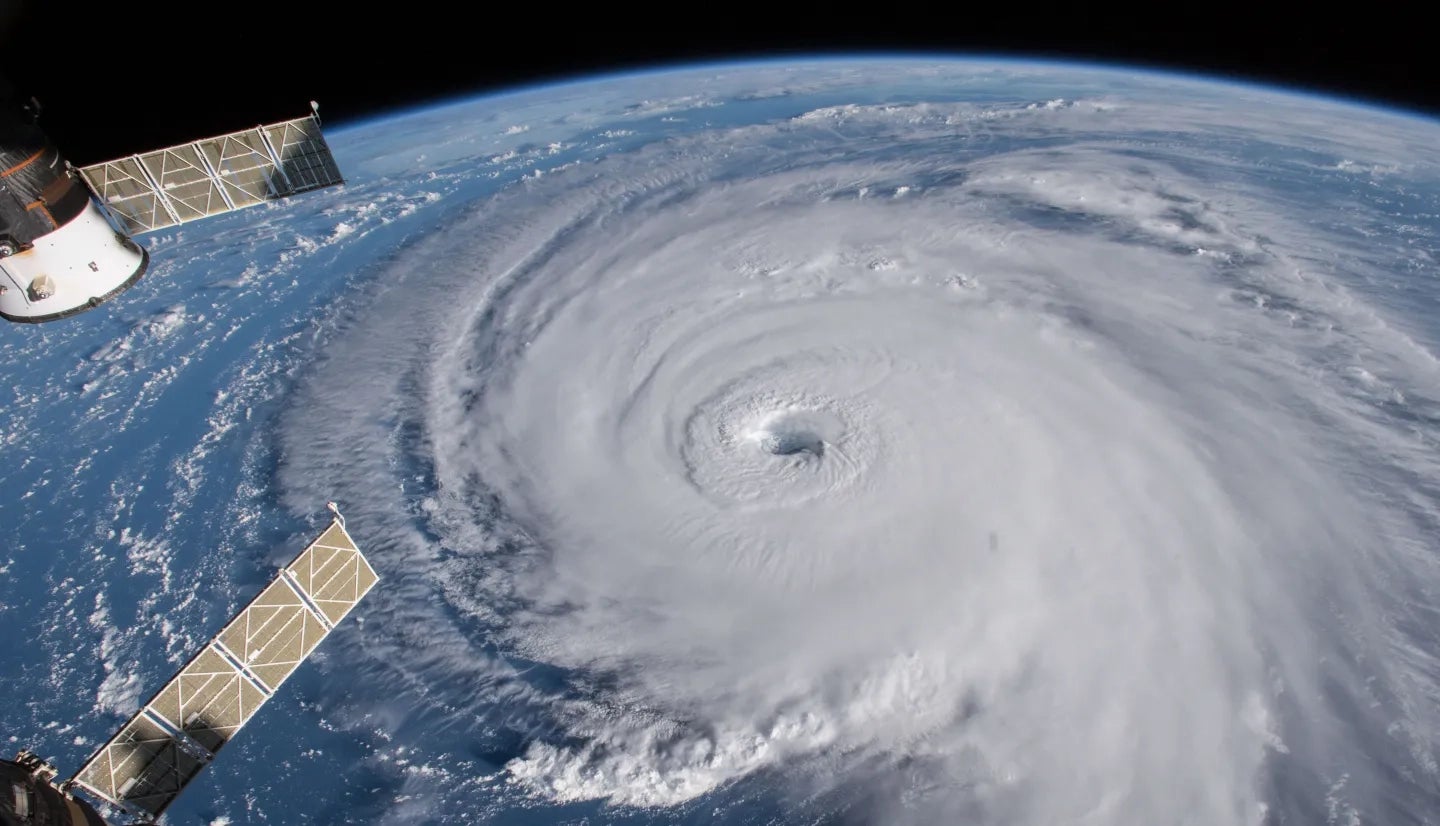 Imatge d'arxiu d'un cicló capturat des de l'espai | NASA