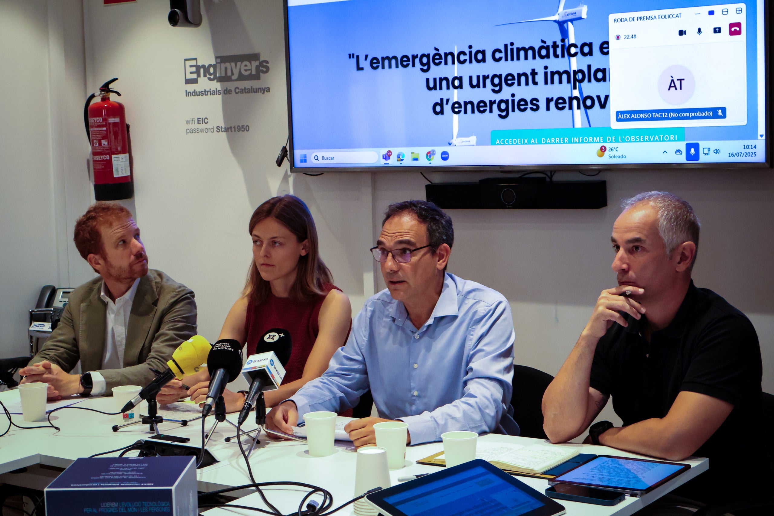 Presentació de l’informe de l’any 2024 sobre l’estat de la implantació d’energies renovables a Catalunya. / Marta Cardenal 