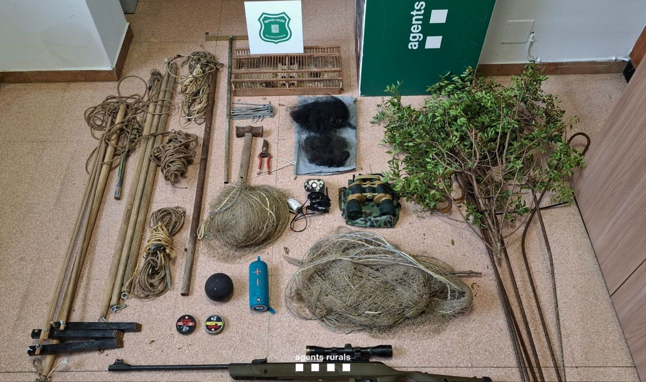 Los objetos decomisados en el Bages | Agentes Rurales