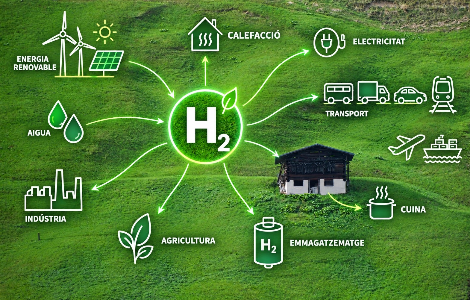 Los usos posibles o potenciales del hidrógeno verde 