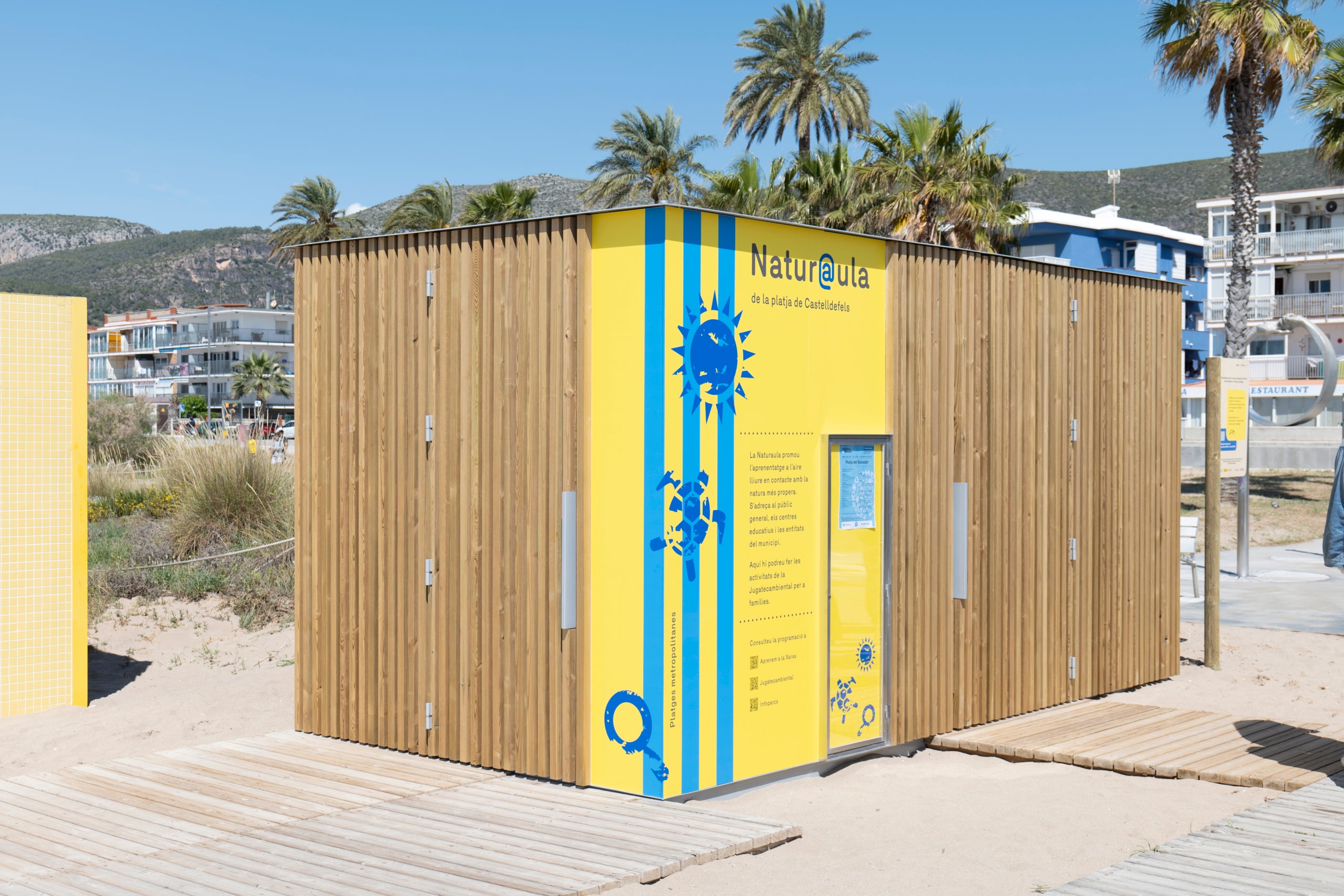 L’Àrea Metropolitana de Barcelona (AMB) i la Diputació de Barcelona presenten un conjunt d’intervencions en el territori realitzades en el marc del Pla de sostenibilitat turística en destinació (PSTD) Costa Barcelona-Delta del Llobregat. Naturaula de la platja de Viladecans | AMB
