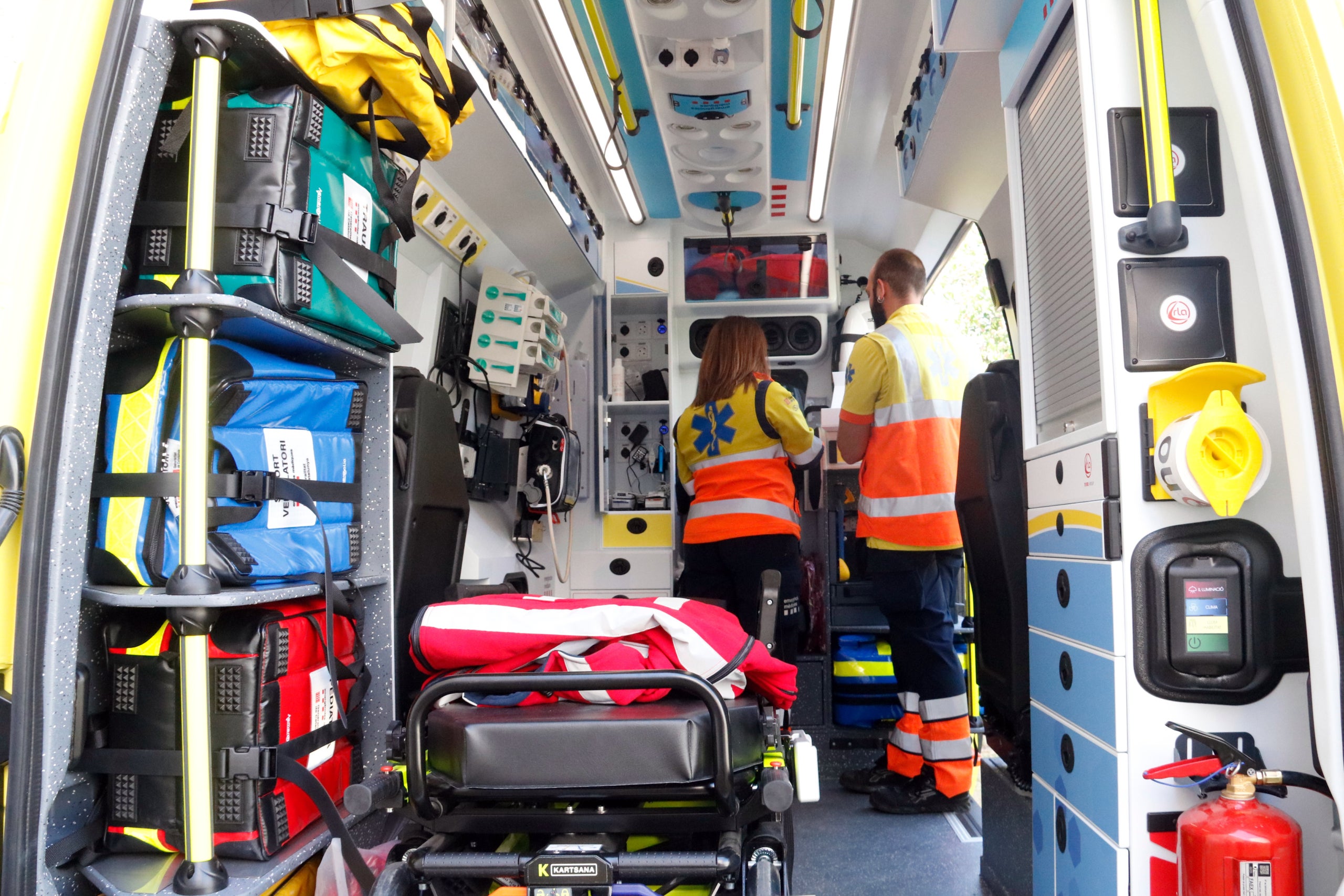 Interior d'una ambulància del SEM / ACN